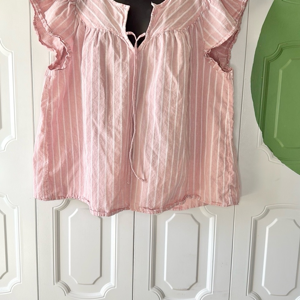 Pink Striped Women's Top Time & Tru XXXL